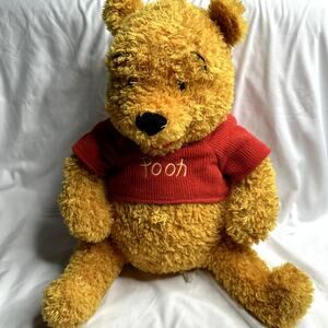 Disney World Winnie the Pooh 2000 Plush Classic Fuzzy 15" Stuffed Animal Bear